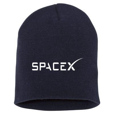 Space X Classic Logo Short Acrylic Beanie