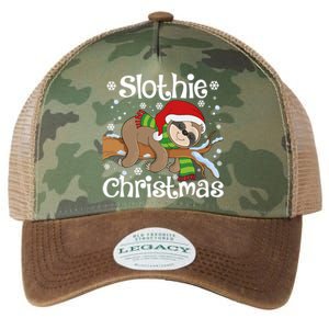 Slothie Xmas Cute Sloth Christmas Pajamas For Wo Girls Legacy Tie Dye Trucker Hat