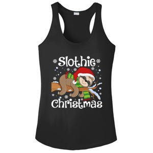 Slothie Xmas Cute Sloth Christmas Pajamas For Wo Girls Ladies PosiCharge Competitor Racerback Tank