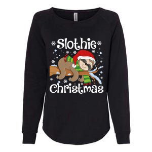 Slothie Xmas Cute Sloth Christmas Pajamas For Wo Girls Womens California Wash Sweatshirt