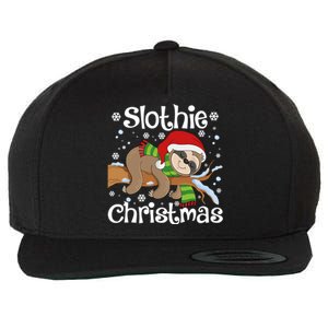 Slothie Xmas Cute Sloth Christmas Pajamas For Wo Girls Wool Snapback Cap