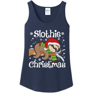 Slothie Xmas Cute Sloth Christmas Pajamas For Wo Girls Ladies Essential Tank