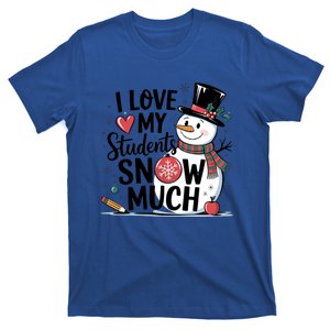 Snow Xmas Christmas Teacher Funny Gift T-Shirt