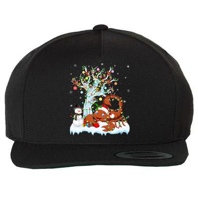 Scorpion Xmas Elet Tree Lighting Scorpion Christmas Gift Wool Snapback Cap