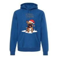 Santa Xmas Frenchie Merry Christmas French Bulldog Puppy Funny Gift Premium Hoodie