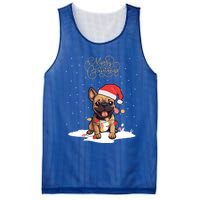 Santa Xmas Frenchie Merry Christmas French Bulldog Puppy Funny Gift Mesh Reversible Basketball Jersey Tank