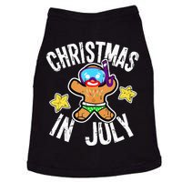 Summer Xmas Gingerbread Man Snorkel for Christmas in July Doggie Tank