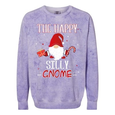 Silly Xmas Gnome Christmas Group Costume Gift Colorblast Crewneck Sweatshirt