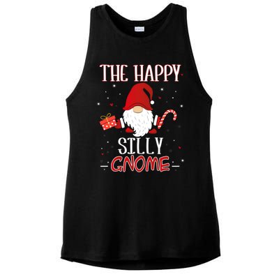 Silly Xmas Gnome Christmas Group Costume Gift Ladies PosiCharge Tri-Blend Wicking Tank