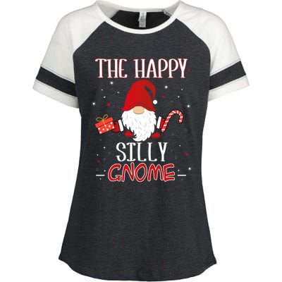 Silly Xmas Gnome Christmas Group Costume Gift Enza Ladies Jersey Colorblock Tee