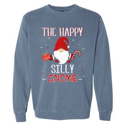 Silly Xmas Gnome Christmas Group Costume Gift Garment-Dyed Sweatshirt