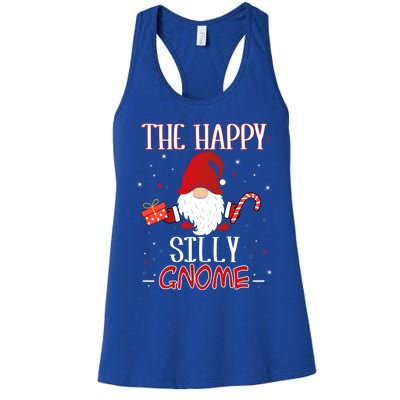 Silly Xmas Gnome Christmas Group Costume Gift Women's Racerback Tank