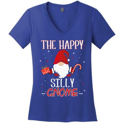 Silly Xmas Gnome Christmas Group Costume Gift Women's V-Neck T-Shirt