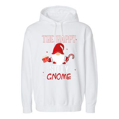 Silly Xmas Gnome Christmas Group Costume Gift Garment-Dyed Fleece Hoodie