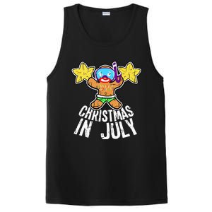 Summer Xmas July Snorkel Gingerbread Man Christmas in July PosiCharge Competitor Tank