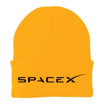 Space X Logo Knit Cap Winter Beanie