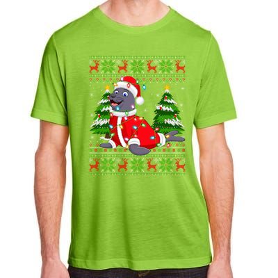 Seal Xmas Lighting Ugly Santa Seal Christmas Meaningful Gift Adult ChromaSoft Performance T-Shirt