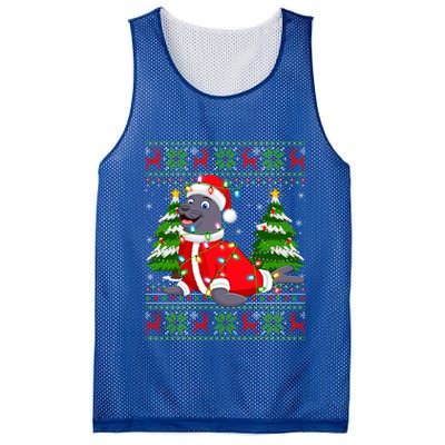 Seal Xmas Lighting Ugly Santa Seal Christmas Meaningful Gift Mesh Reversible Basketball Jersey Tank