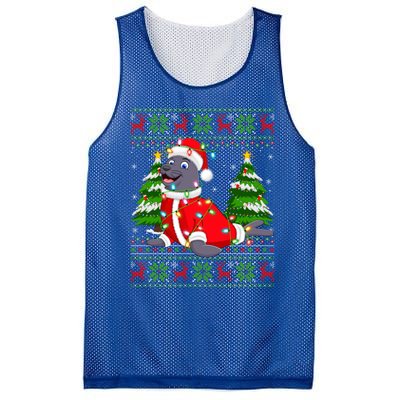 Seal Xmas Lighting Ugly Santa Seal Christmas Meaningful Gift Mesh Reversible Basketball Jersey Tank