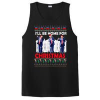 Santa Xmas Pajamas Funny Trump Ill Be Home For Christmas Gift PosiCharge Competitor Tank