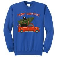 Schipperke Xmas Vintage Red Pickup Retro Truck Cute Gift Sweatshirt