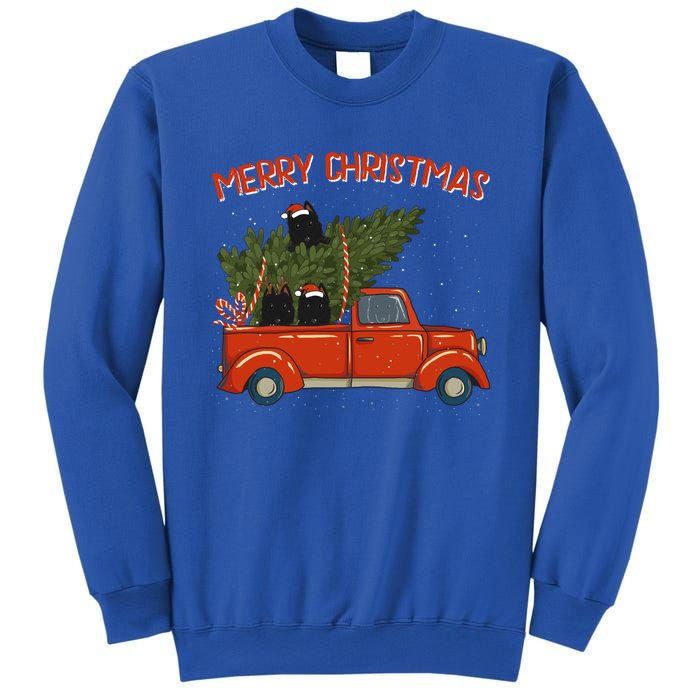 Schipperke Xmas Vintage Red Pickup Retro Truck Cute Gift Sweatshirt