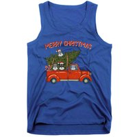 Schnauzer Xmas Vintage Red Pickup Retro Truck Meaningful Gift Tank Top