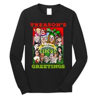 Swamp Xmas Wreath Biden Squad Trump Ugly Christmas Sweater Long Sleeve Shirt