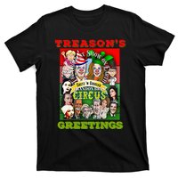 Swamp Xmas Wreath Biden Squad Trump Ugly Christmas Sweater T-Shirt