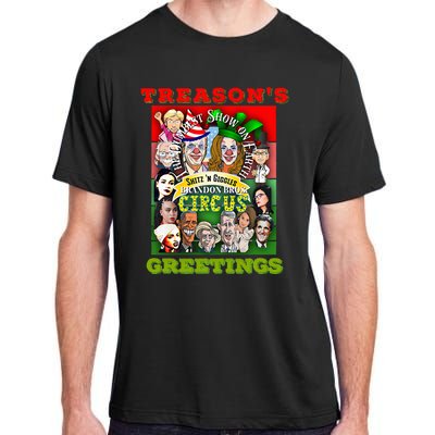 Swamp Xmas Wreath Biden Squad Trump Ugly Christmas Sweater Adult ChromaSoft Performance T-Shirt