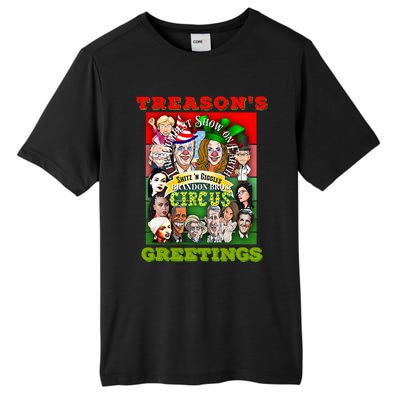 Swamp Xmas Wreath Biden Squad Trump Ugly Christmas Sweater Tall Fusion ChromaSoft Performance T-Shirt