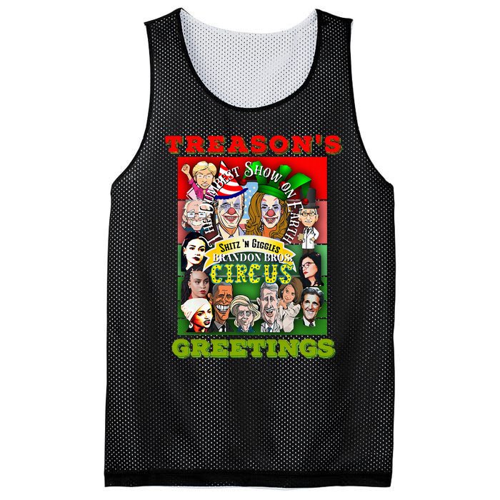 Swamp Xmas Wreath Biden Squad Trump Ugly Christmas Sweater Mesh Reversible Basketball Jersey Tank