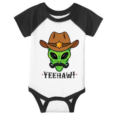 Space Yeehaw Alien Cowboy Halloween Alien Western Infant Baby Jersey Bodysuit