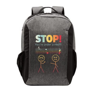 Stop You Are Under A Rest Funny Stickmusic Node Musician Vector Backpack