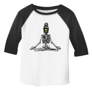 Skeleton Yoga Autism Awareness Autistic Warrior Cute Gift Toddler Fine Jersey T-Shirt