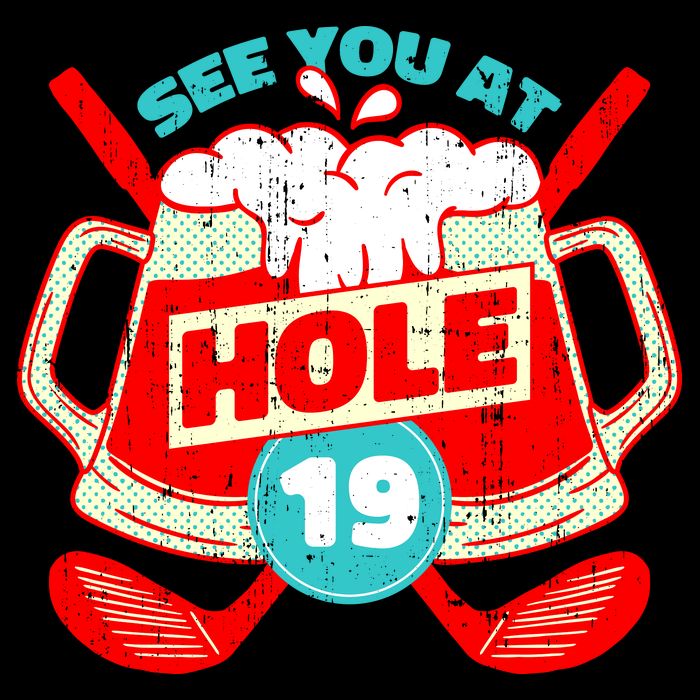 See You At Hole 19 Funny Golfer Golf Golfing Backpack
