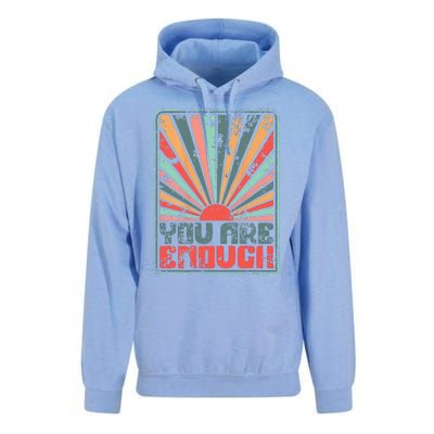 Sunkissed You Are Enough Positivity Unisex Surf Hoodie