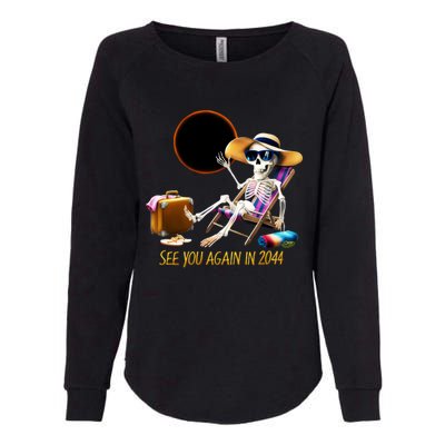 See You Again In 2044 Solar Eclipse Astronomy Lovers Womens California Wash Sweatshirt