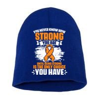 Strong You Are Ms Awareness Multiple Sclerosis Survivor Gift Short Acrylic Beanie