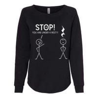 Stop You Are Under A Rest Funny Musician Music Teacher Womens California Wash Sweatshirt