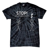 Stop You Are Under A Rest Funny Musician Music Teacher Tie-Dye T-Shirt