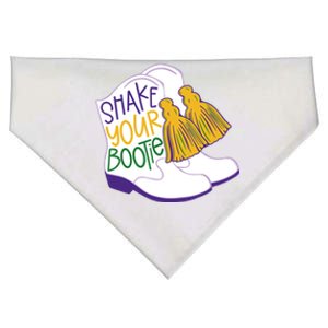 Shake Your Bootie Mardi Gras Bead Boot Carnival Celebration USA-Made Doggie Bandana