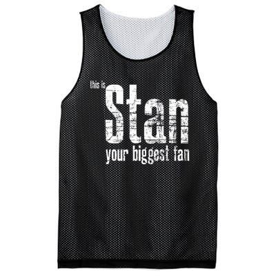 Stan Your Biggest Fan Mesh Reversible Basketball Jersey Tank