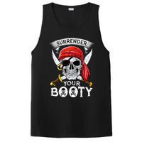 Surrender Your Booty Pirate Skull Funny Jolly Roger PosiCharge Competitor Tank