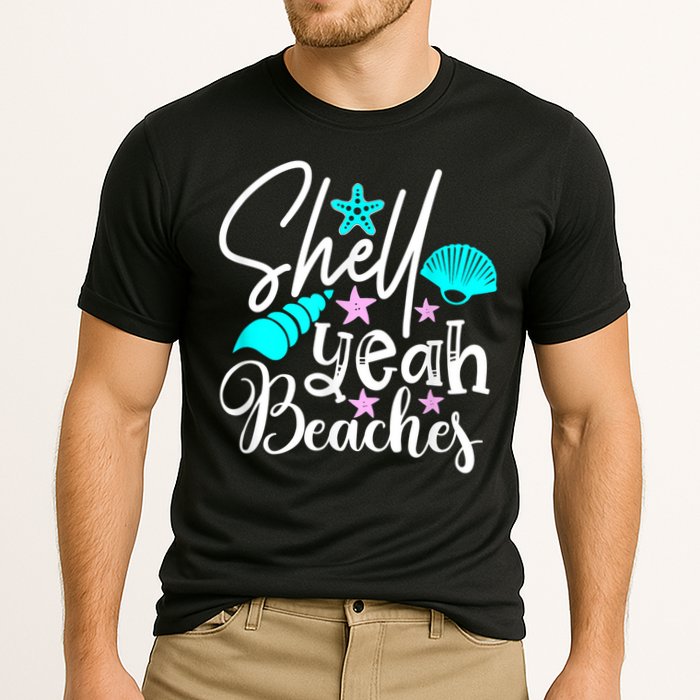 Shell Yeah Beaches Funny Beach Lover Beachcomber Shelling Performance Shirt