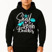Shell Yeah Beaches Funny Beach Lover Beachcomber Shelling Hoodie