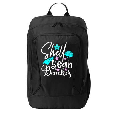 Shell Yeah Beaches Funny Beach Lover Beachcomber Shelling City Backpack
