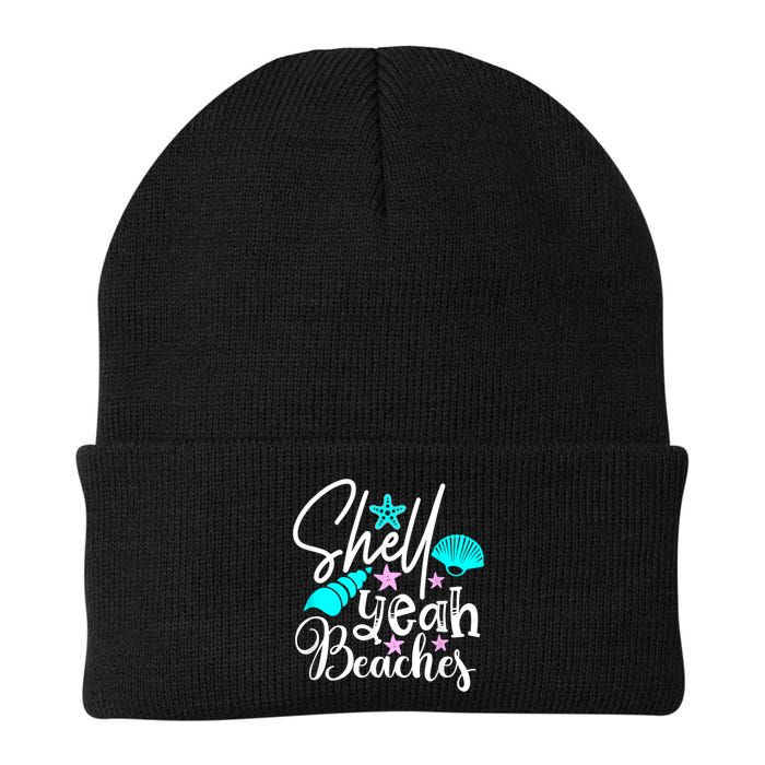Shell Yeah Beaches Funny Beach Lover Beachcomber Shelling Beanie