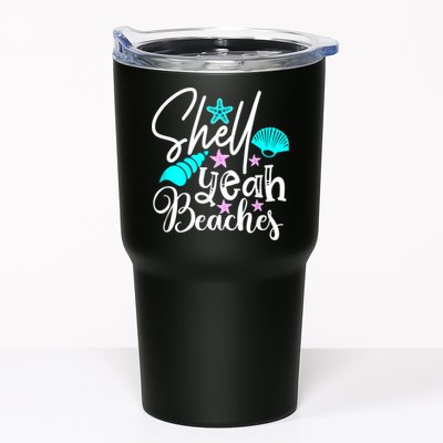 Shell Yeah Beaches Funny Beach Lover Beachcomber Shelling Tumbler