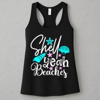 Shell Yeah Beaches Funny Beach Lover Beachcomber Shelling Womens Tank Top